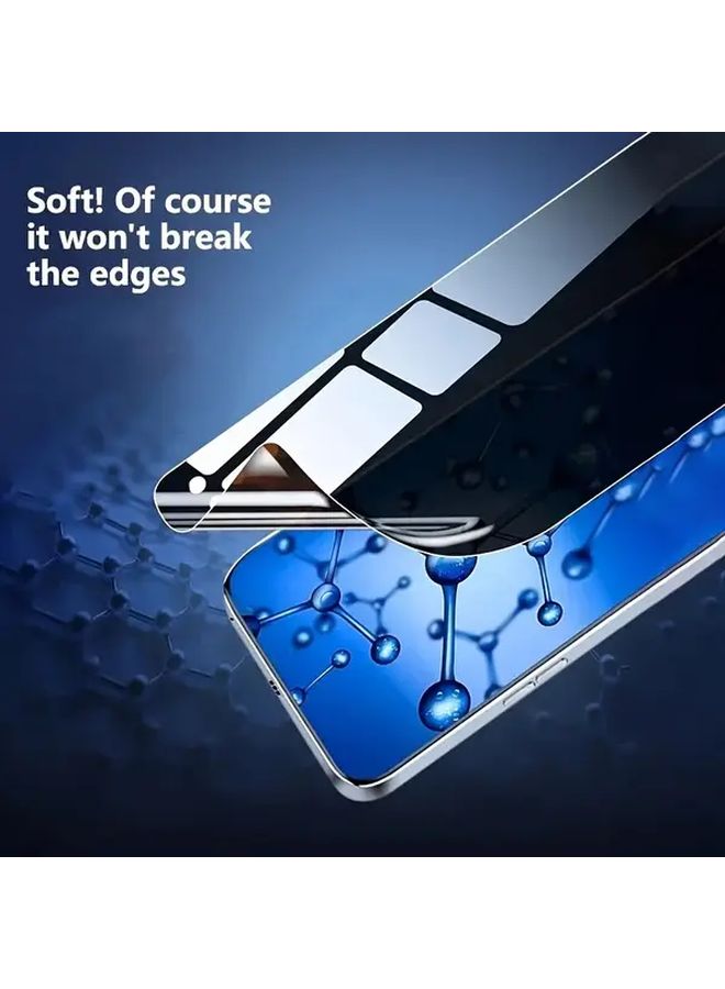 Poco M6 Pro Anti Peeping Water Gel Film Screen Protector 2 Pack - Image 3